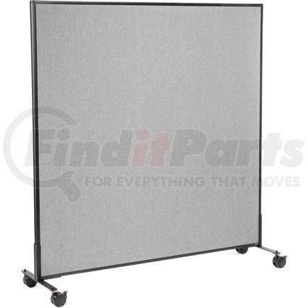 694962MGY by GLOBAL INDUSTRIAL - Interion&#174; Mobile Office Partition Panel, 60-1/4"W x 63"H, Gray