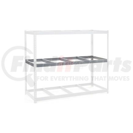 502416 by GLOBAL INDUSTRIAL - Global Industrial&#153; Additional Level For Wide Span Rack 96"Wx36"D No Deck 1100 Lb Capacity, Gray