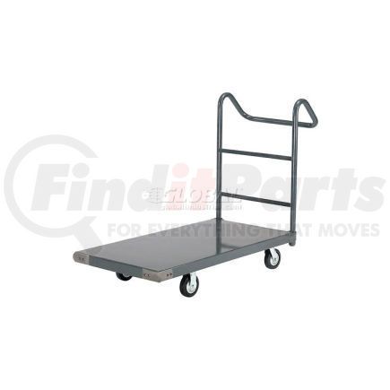 952113E by GLOBAL INDUSTRIAL - Global Industrial&#153; Steel Deck Truck 48x30 1400 Lb. Cap. 5" Rubber Casters - Ergo Handle