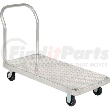 585465T by GLOBAL INDUSTRIAL - Magliner&#174; Aluminum Platform Truck with Diamond Deck 48 x 30 1400 Lb. Cap.