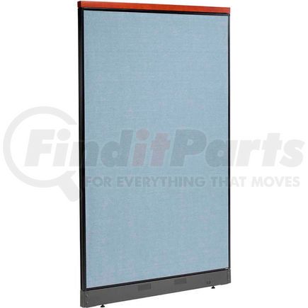 277557NBL by GLOBAL INDUSTRIAL - Interion&#174; Deluxe Non-Electric Office Partition Panel with Raceway, 48-1/4"W x 77-1/2"H, Blue