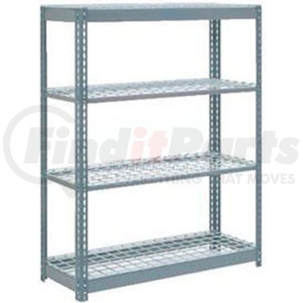 255697 by GLOBAL INDUSTRIAL - Global Industrial&#8482; Heavy Duty Shelving 48"W x 24"D x 72"H With 4 Shelves - Wire Deck - Gray