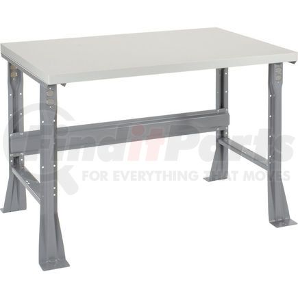 601418 by GLOBAL INDUSTRIAL - Global Industrial&#153; 48 x 30 x 34 Fixed Height Workbench Flared Leg - Laminate Square Edge Gray