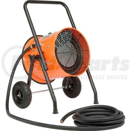 653673 by GLOBAL INDUSTRIAL - Global Industrial&#174; 15 KW Portable Electric Salamander Heater 208V, 3 Phase With 25'L Power Cord