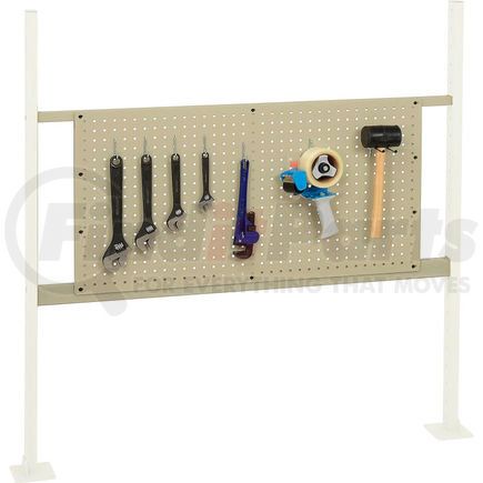 318873TN by GLOBAL INDUSTRIAL - Global Industrial&#153; Panel Kit for 48"W Workbench with 36"W Pegboard, Mounting Rail for-Tan