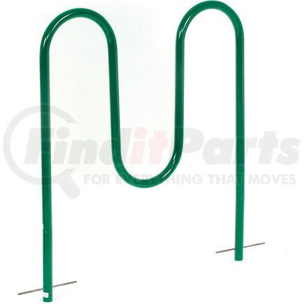 652777GGN by GLOBAL INDUSTRIAL - Global Industrial&#8482; 5-Bike Wave Bike Rack, Green, Below Ground Mount