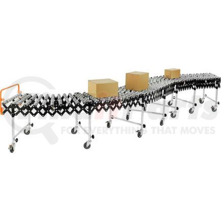 168113 by GLOBAL INDUSTRIAL - Global Industrial&#153; Portable, Flexible & Expandable Conveyor Steel Skate Wheels,6'2"-24'8", 24"W