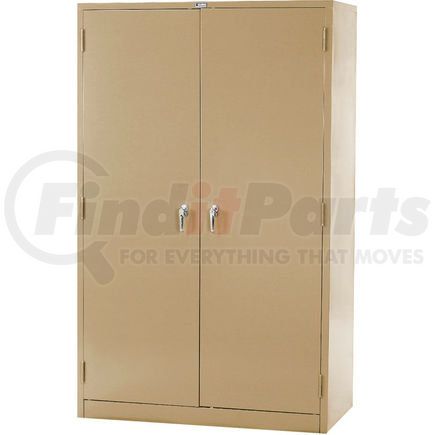 603600TN by GLOBAL INDUSTRIAL - Global Industrial&#153; Storage Cabinet, Turn Handle, 48"Wx24"Dx78"H, Tan, Assembled
