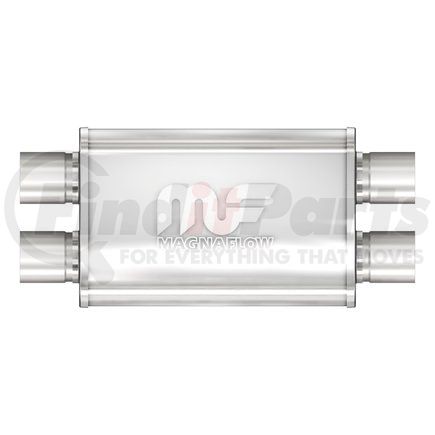 11379 by MAGNAFLOW EXHAUST PRODUCT - Straight-Through Performance Muffler; 2.5in. Dual/Dual;  4x11x9 Body