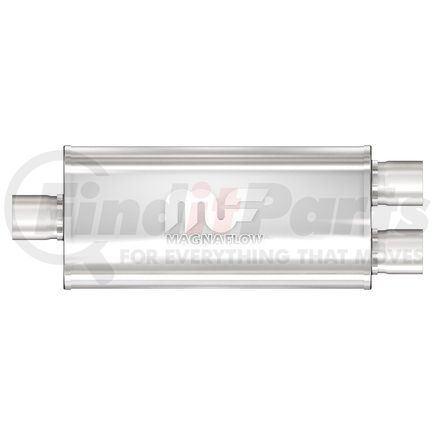 12138 by MAGNAFLOW EXHAUST PRODUCT - Straight-Through Performance Muffler; 2.25in. Center/Dual;  5x14x8 Body