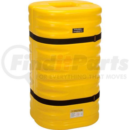 708163YL by GLOBAL INDUSTRIAL - Global Industrial&#8482; Yellow Column Protectors, 8" Column Opening