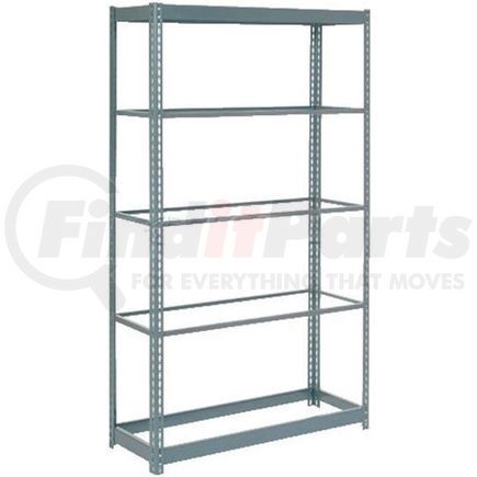 254427H by GLOBAL INDUSTRIAL - Global Industrial&#8482; Heavy Duty Shelving 36"W x 12"D x 96"H With 5 Shelves - No Deck - Gray