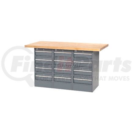 239158 by GLOBAL INDUSTRIAL - Global Industrial&#153; 60"W x 30"D Maple Top 12 Drawer Workbench