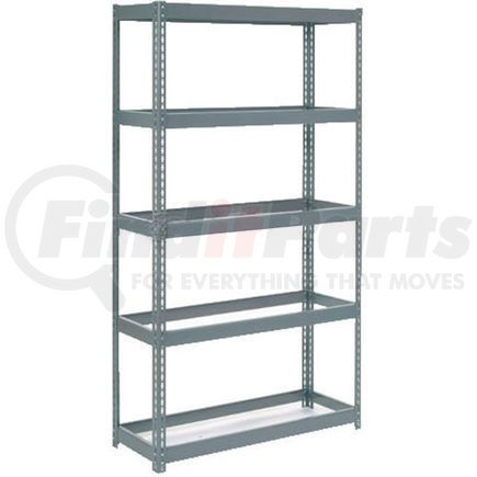 601875H by GLOBAL INDUSTRIAL - Global Industrial&#153; Extra Heavy Duty Shelving 48"W x 12"D x 96"H With 5 Shelves, No Deck, Gray