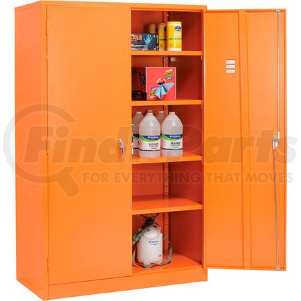 603357OR by GLOBAL INDUSTRIAL - Global Industrial&#153; Emergency Preparedness Cabinet, 48"Wx24"Dx78"H, Orange, Unassembled