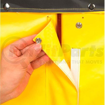 241988YL by GLOBAL INDUSTRIAL - Global Industrial&#153; Replacement Liner For 12 Bushel Vinyl Basket Bulk Truck, Yellow