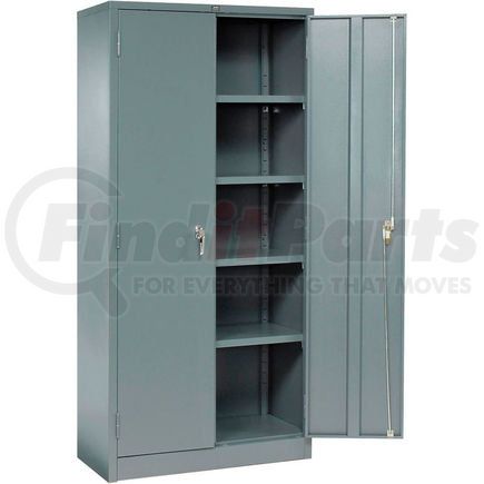 603355GY by GLOBAL INDUSTRIAL - Global Industrial&#153; Storage Cabinet, Turn Handle, 36"Wx18"Dx78"H, Gray, Unassembled