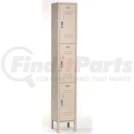 238233TN by GLOBAL INDUSTRIAL - Global Industrial&#153; Paramount&#174; Triple Tier 3 Door Locker, 12"Wx15"Dx24"H, Tan, Assembled