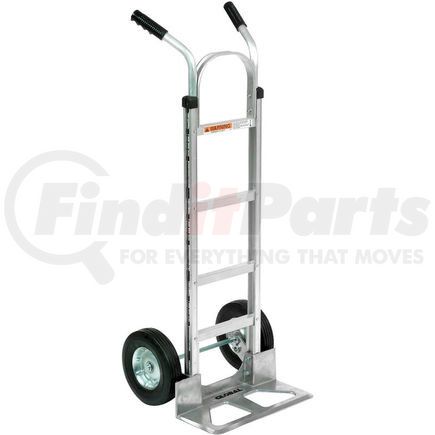 168261 by GLOBAL INDUSTRIAL - Global Industrial&#8482; Aluminum Hand Truck - Double Handle - Semi-Pneumatic Wheels