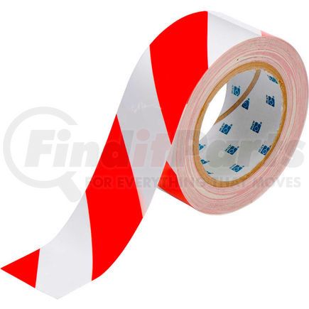 104318 by BRADY - Brady&#174; 104318 ToughStripe Floor Marking Tape, 2" W X 100'L, Red/White