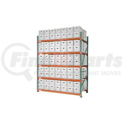 258206N by GLOBAL INDUSTRIAL - Global Industrial&#8482; Record Storage Rack Starter Polyethylene Box 120"W x 48"D x 96"H