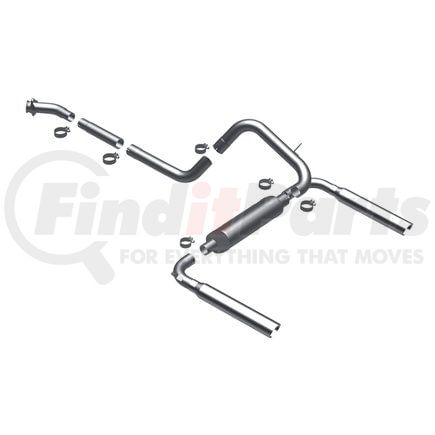 16829 by MAGNAFLOW EXHAUST PRODUCT - Street Series Stainless Cat-Back System