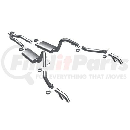 16830 by MAGNAFLOW EXHAUST PRODUCT - Street Series Stainless Cat-Back System