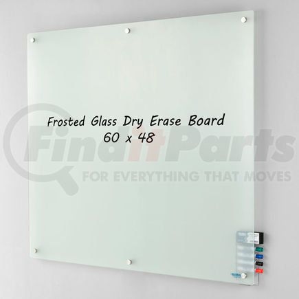 695512 by GLOBAL INDUSTRIAL - Global Industrial&#8482; Frosted Glass Dry Erase Board - 60 x 48