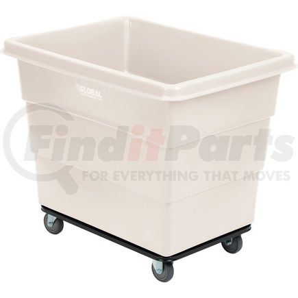 800314WH by GLOBAL INDUSTRIAL - Global Industrial&#8482; Plastic Bulk Box Truck, 12 Bushel, Steel Chassis Base White