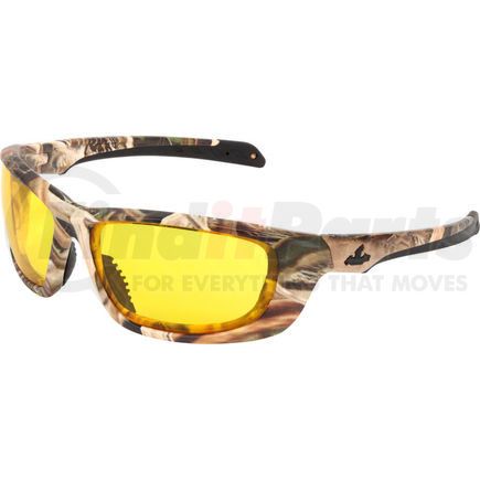 MOUD114PF by MCR SAFETY - MCR Safety&#174; Mossy Oak&#174; Blades&#174; UD1 Safety Glasses, Camo Frame, Amber Lens, Anti-Fog