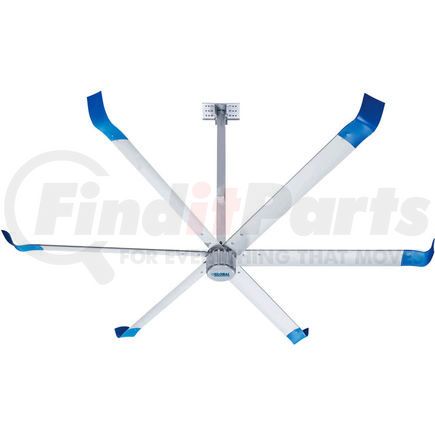 293042 by GLOBAL INDUSTRIAL - Global Industrial&#8482; 12' HVLS Ceiling Fan - BLDC Motor - 165600 CFM - 208/240V