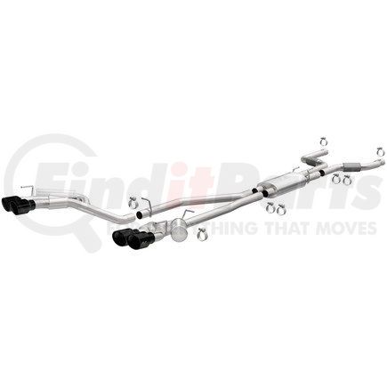 19515 by MAGNAFLOW EXHAUST PRODUCT - Street Series Black Chrome Cat-Back System