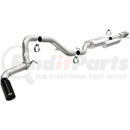19540 by MAGNAFLOW EXHAUST PRODUCT - Street Series Black Chrome Cat-Back System