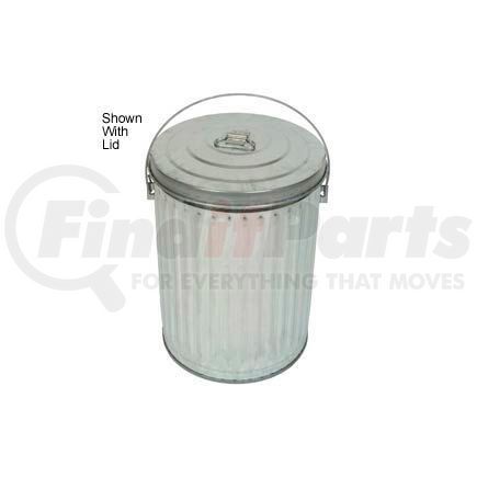 10GPC by WITT INDUSTRIES - Witt Industries Outdoor Galvanized Steel Corrosion Resistant Trash Can, 10 Gallon, Silver