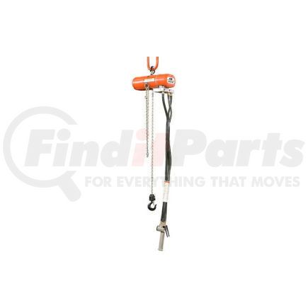 2182 by COLUMBUS MCKINNON - CM ShopAir Chain Hoist, 500 Lbs., 10 Ft. Lift, 21 FPM Lift, 55 FPM Lower