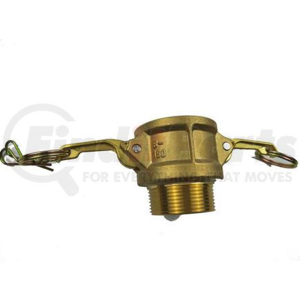BULK-CGF-193 by USA SEALING - 2" Brass Type B Coupler with Threaded NPT Male End