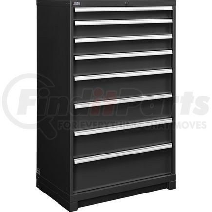 298470BK by GLOBAL INDUSTRIAL - Global Industrial&#153; Modular Drawer Cabinet, 8 Drawers, w/Lock, 36"Wx24"Dx57"H, Black