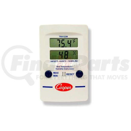 TRH122M-0-8 by COOPER-ATKINS - Cooper Mini Wall Thermometer, Trh122m-0-8, Digital Temperature & Humidity, Dual Display