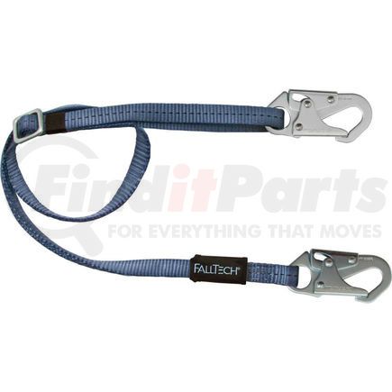 8209 by FALLTECH - FallTech&#174; 8209 4' to 6' Restraint Lanyard, Adjustable Single Leg, with 2 Snap Hooks