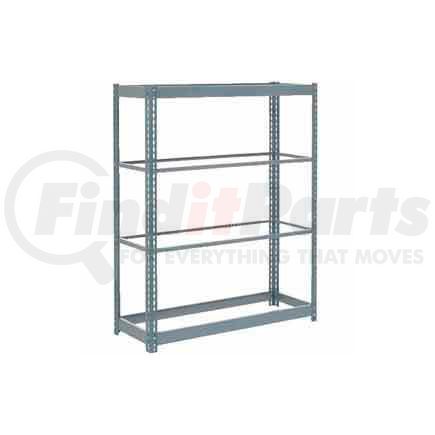 254425 by GLOBAL INDUSTRIAL - Global Industrial&#8482; Heavy Duty Shelving 48"W x 18 x 60"W With 4 Shelves - No Deck - Gray