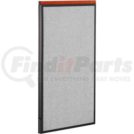 277676GY by GLOBAL INDUSTRIAL - Interion&#174; Deluxe Office Partition Panel, 24-1/4"W x 43-1/2"H, Gray