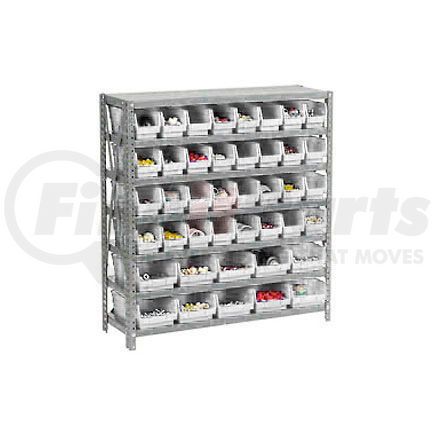 603432WH by GLOBAL INDUSTRIAL - Global Industrial&#153; Steel Shelving - Total 42 4"H Plastic Shelf Bins Ivory - 36x12x39-7 Shelves