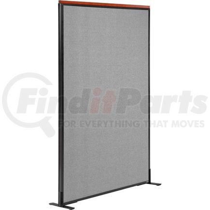 694853FGY by GLOBAL INDUSTRIAL - Interion&#174; Deluxe Freestanding Office Partition Panel, 48-1/4"W x 61-1/2"H, Gray