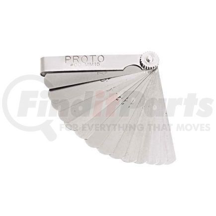 J00MM15 by PROTO - Proto J00MM15 15 Blade Metric Feeler Gauge Set, 1/2" x 3" Blades