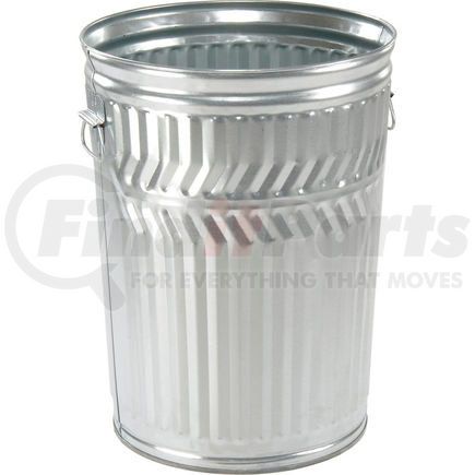 WCD20C by WITT INDUSTRIES - Witt Industries Outdoor Galvanized Steel Corrosion Resistant Trash Can, 20 Gallon, Silver