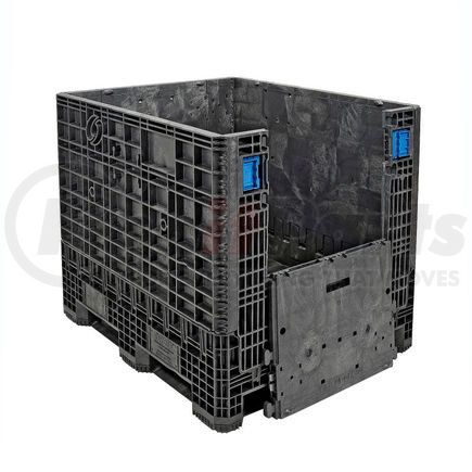 GP4048-39BLACK by LEWIS-BINS.COM - ORBIS  GP4048-39 BulkPak Folding Bulk Shipping Container - 48"L x 40"W x 39"H, 2000 Lb. Cap. Black