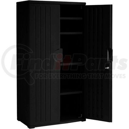 92571 by ICEBERG - Plastic Storage Cabinet 36x22x72 - Black