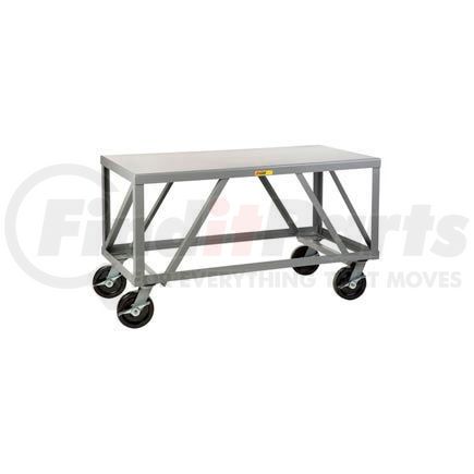 IPH-3672-8PHBK by LITTLE GIANT - Little Giant&#174; Extra Heavy Duty Mobile Table, 30"Wx72"L, 5000 Lbs. Cap.