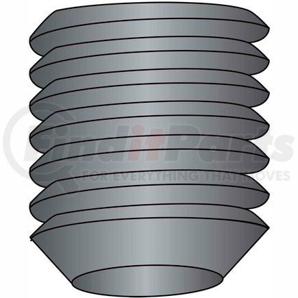 101453 by BRIGHTON-BEST - Socket Set Screw - 3/8-16 x 1/2" - Cup Point - Steel Alloy - Blk Oxide - UNC - 100 Pk - BBI 101453