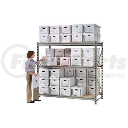 613183 by GLOBAL INDUSTRIAL - Global Industrial&#8482; Record Storage Rack Add-On 96"W x 18"D x 72"H